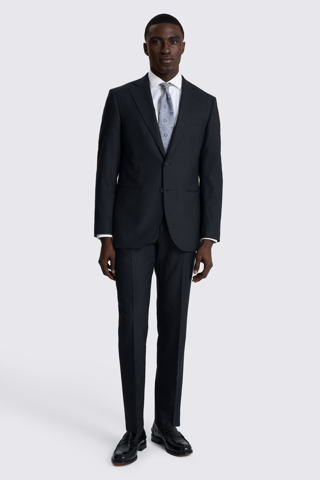Tailored Fit Navy Puppytooth Performance Suit