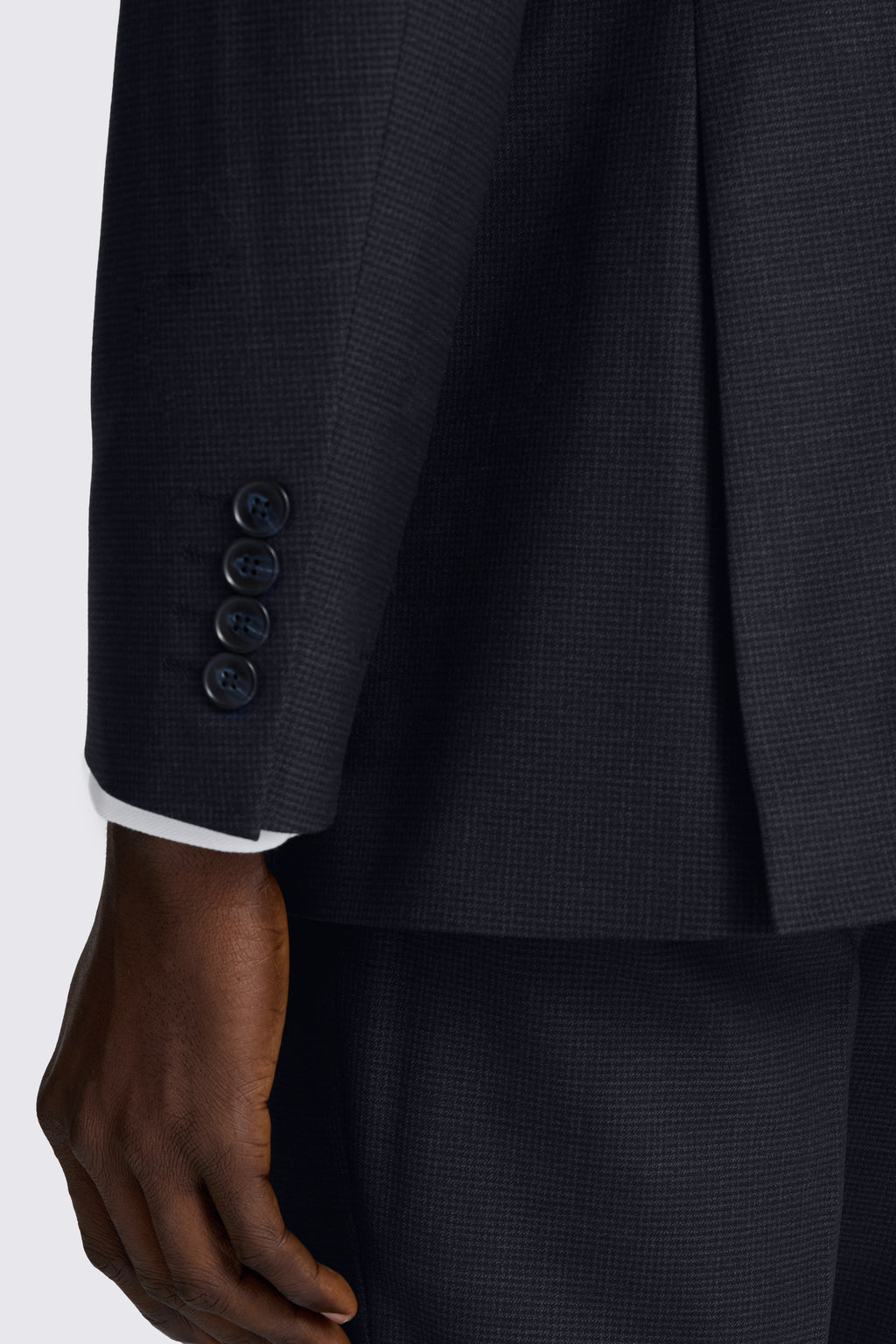 Tailored Fit Navy Puppytooth Performance Suit