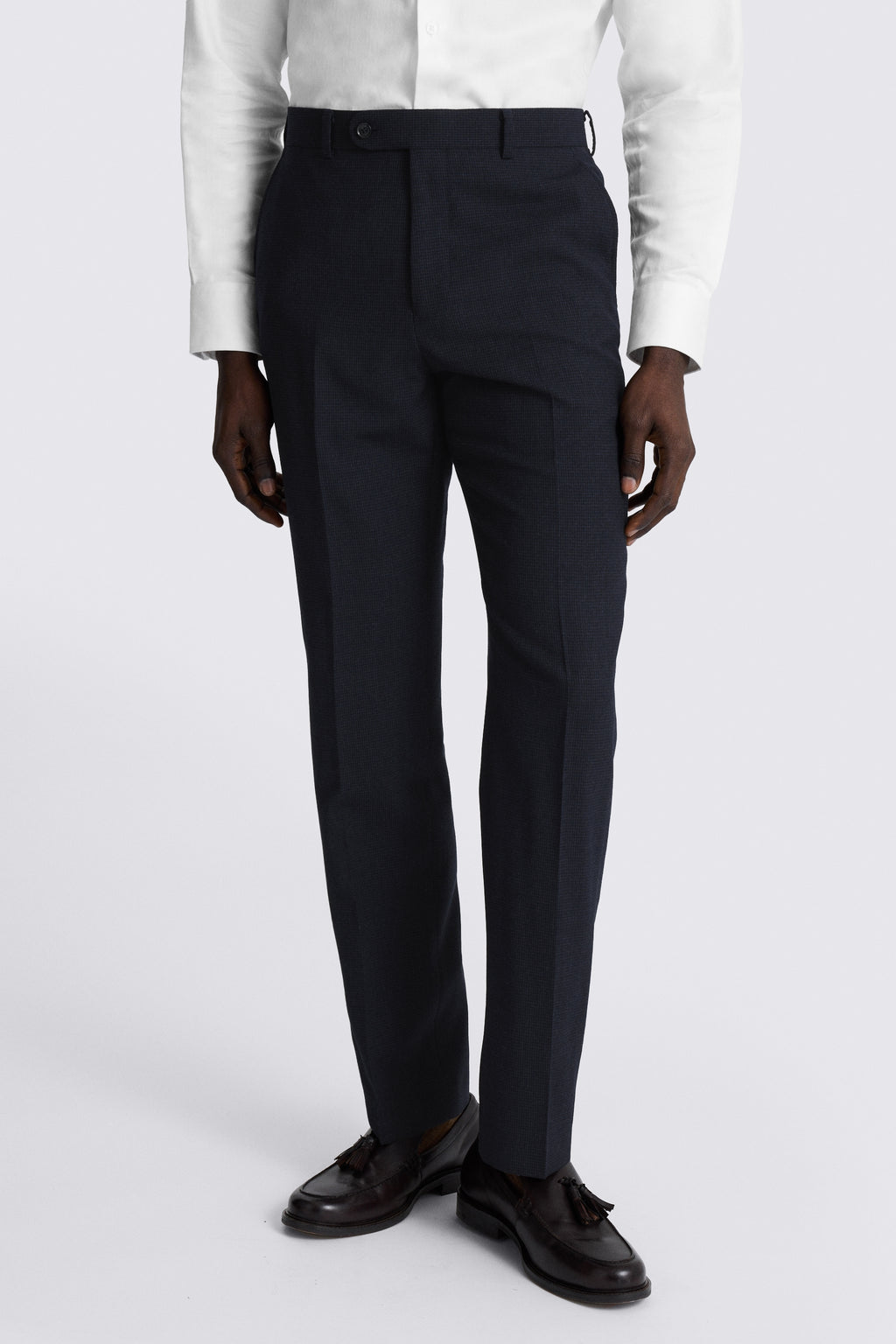 Tailored Fit Navy Puppytooth Performance Suit
