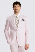 Tailored Fit Pale Pink Linen Suit