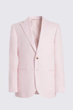 Tailored Fit Pale Pink Linen Suit
