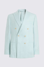 Tailored Fit Aqua Linen Suit