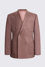 Slim Fit Mauve Twill Linen Suit