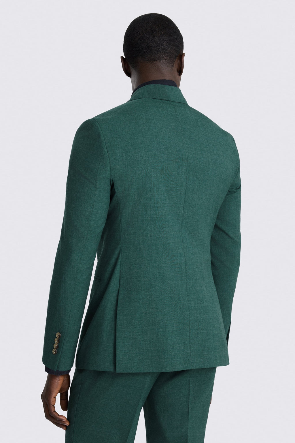 Slim Fit Green Marl Suit