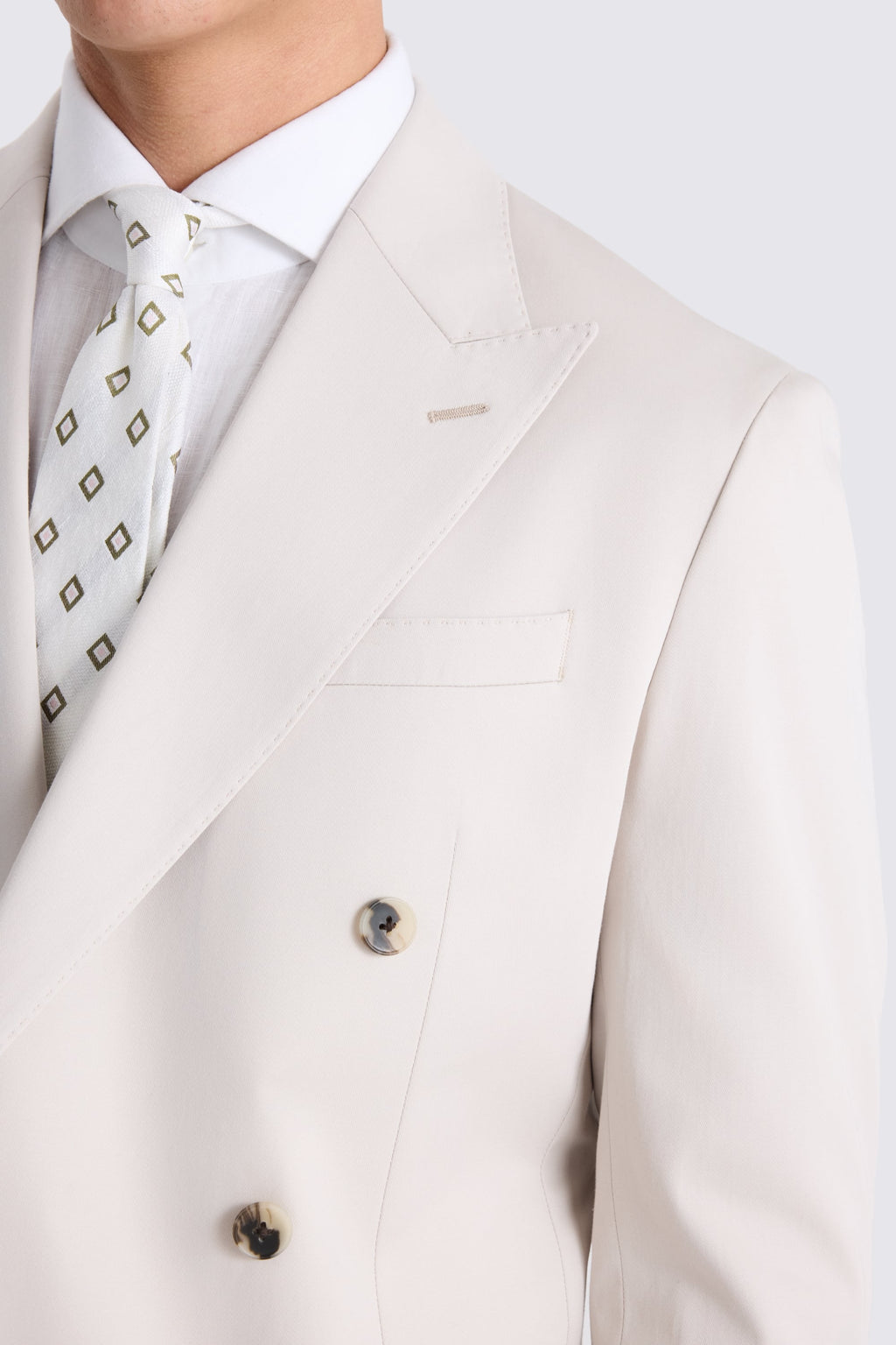 Italian Tailored Fit Neutral Cotton Suit