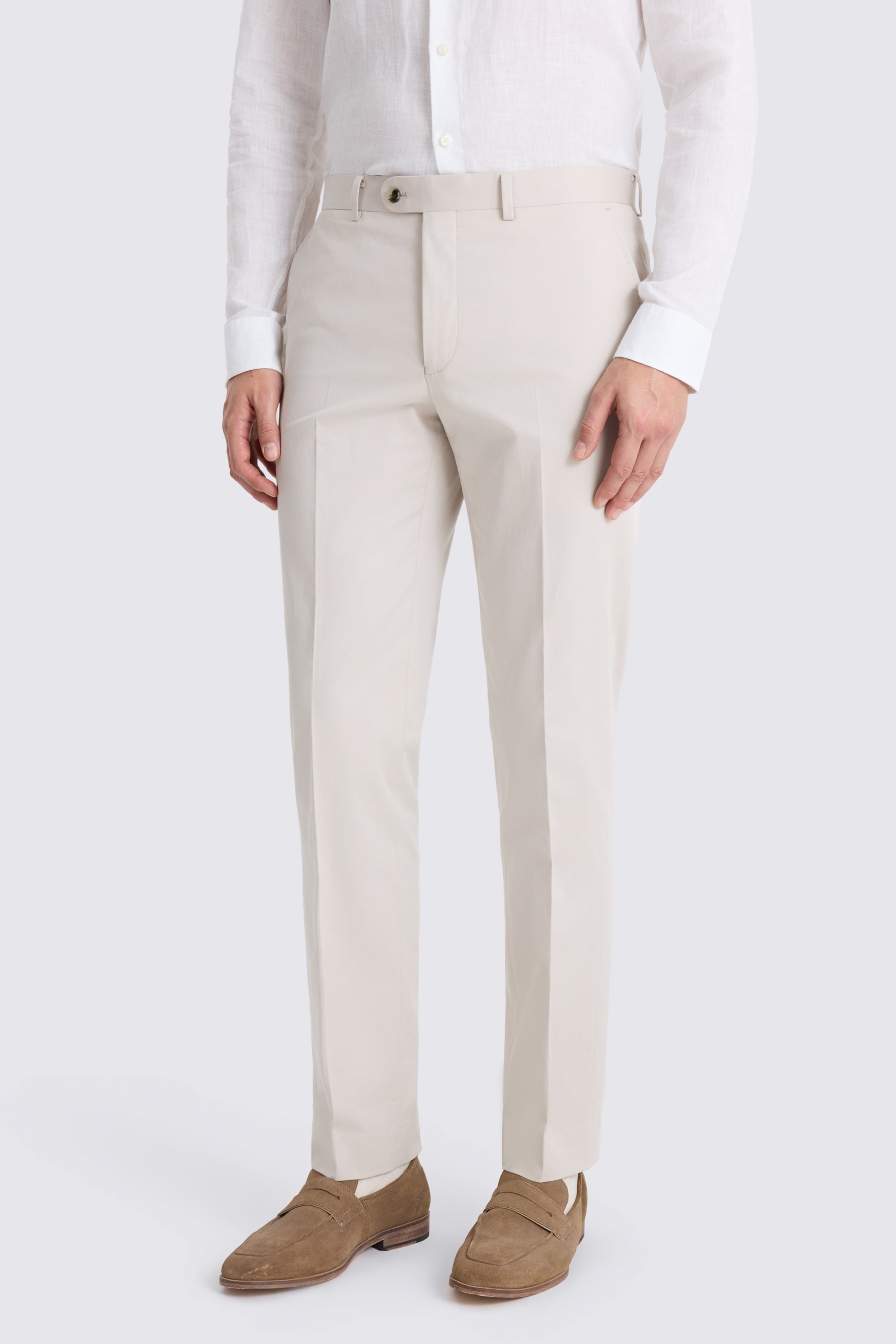Italian Tailored Fit Neutral Cotton Suit