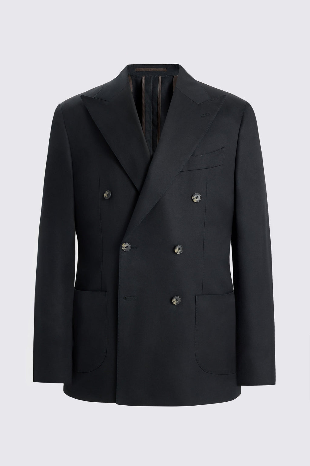 Italian Tailored Fit Black Cotton Suit