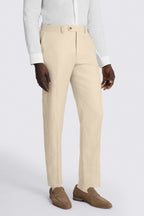 Tailored Fit Neutral Twill Linen Suit