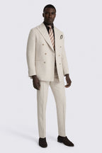 Italian Tailored Fit Neutral Linen-blend Suit