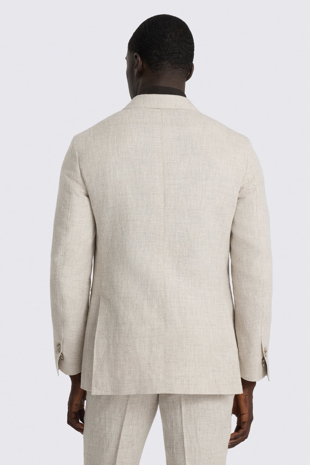 Italian Tailored Fit Neutral Linen-blend Suit