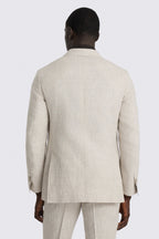 Italian Tailored Fit Neutral Linen-blend Suit