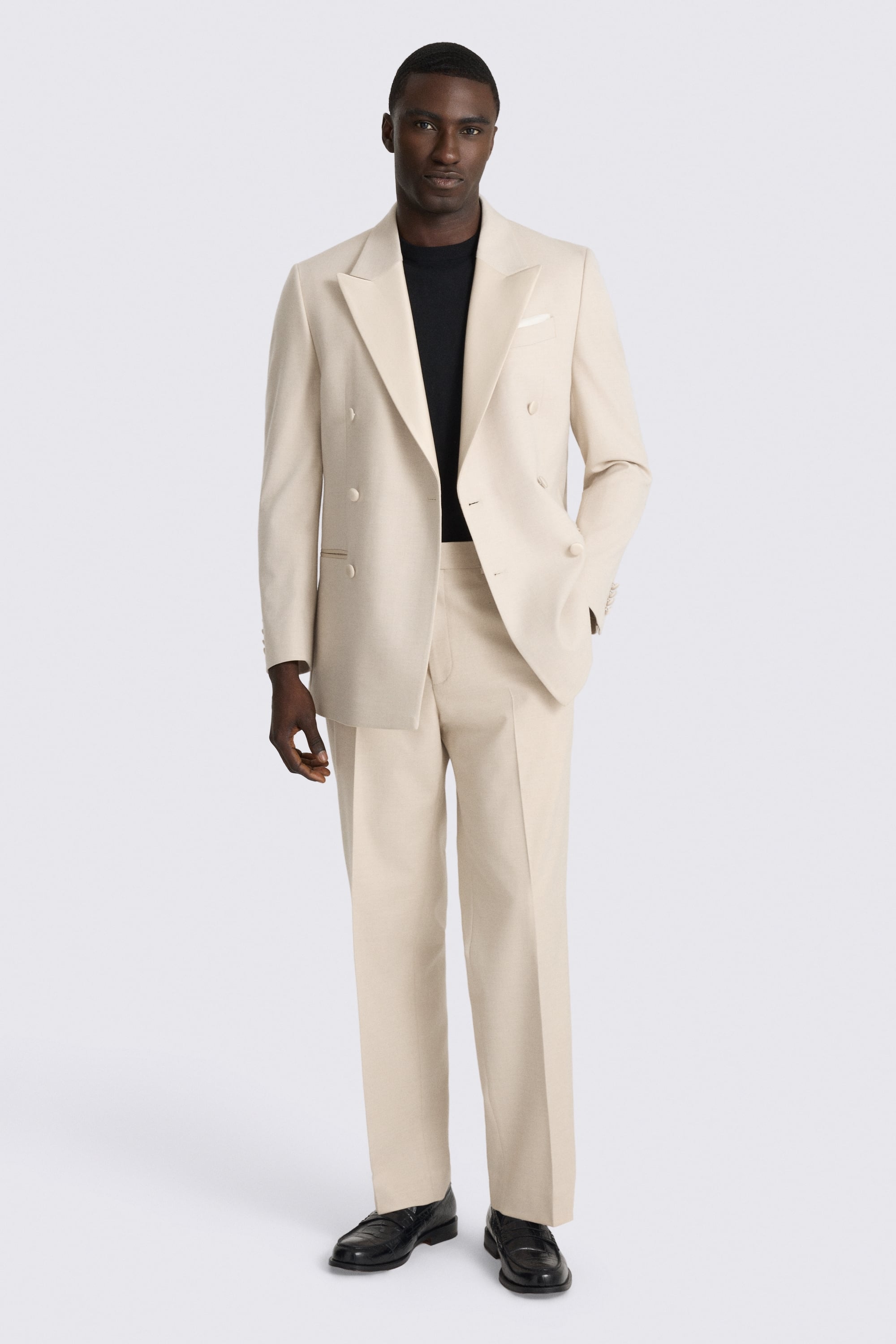 Relaxed Fit Light Camel Suit