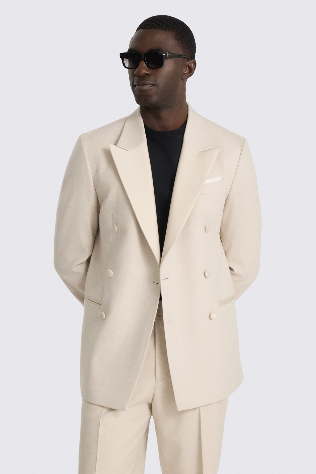 Relaxed Fit Light Camel Suit