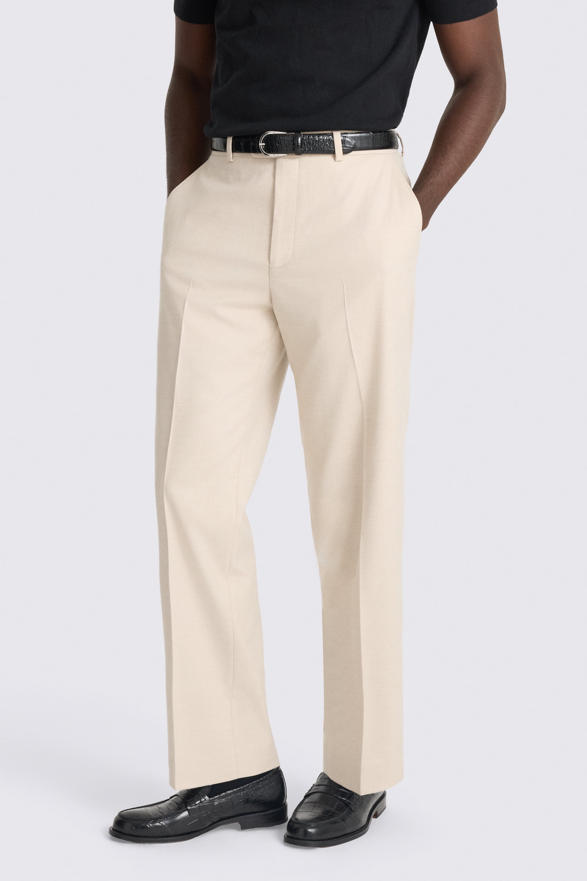 Relaxed Fit Light Camel Suit