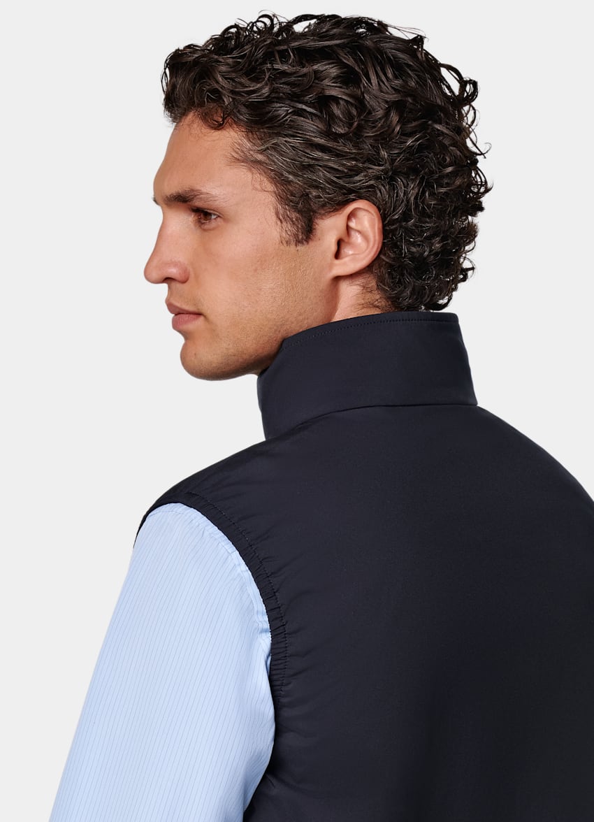 Navy Light Padded Zip Vest