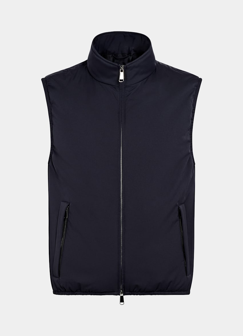 Navy Light Padded Zip Vest