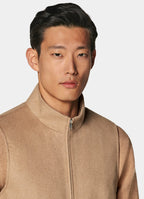 Mid Brown Zip Vest