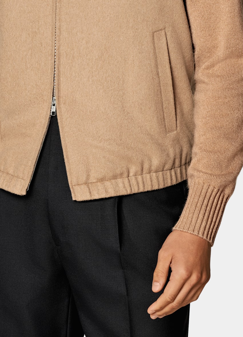 Mid Brown Zip Vest