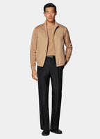 Mid Brown Zip Vest