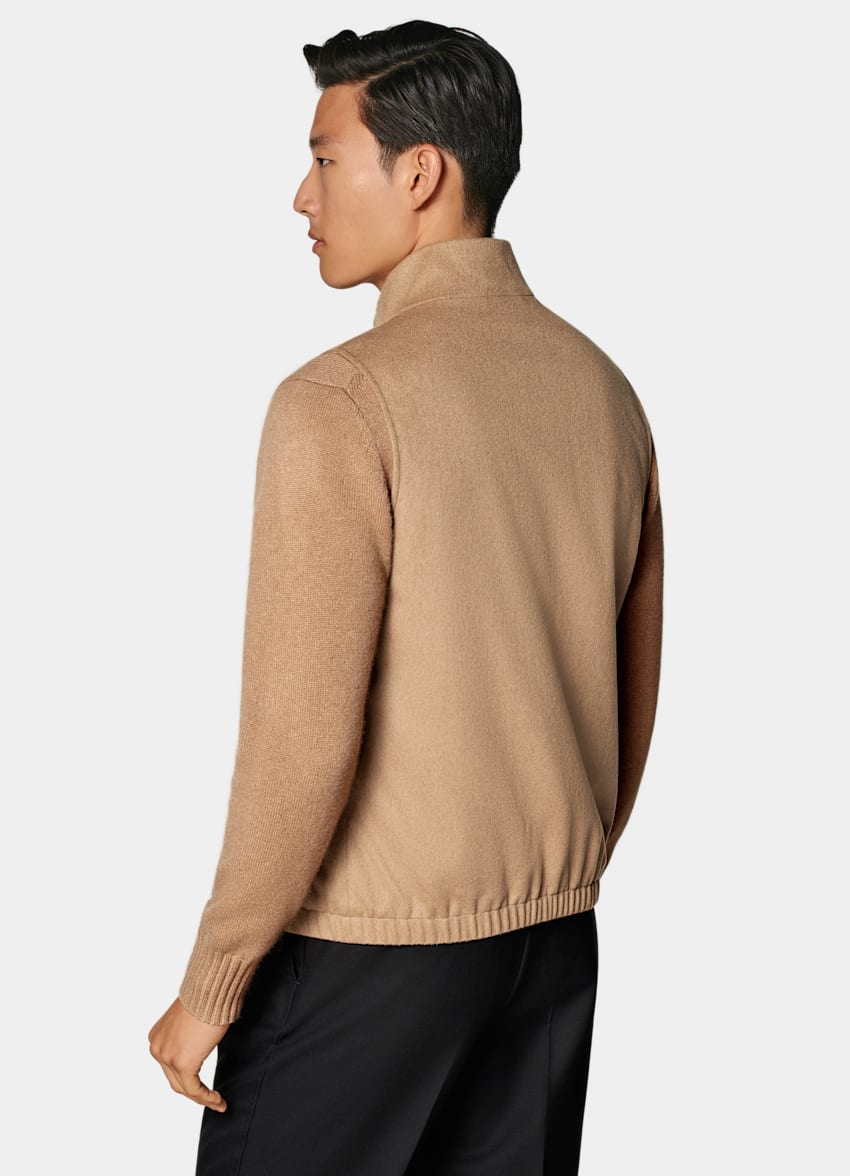 Mid Brown Zip Vest