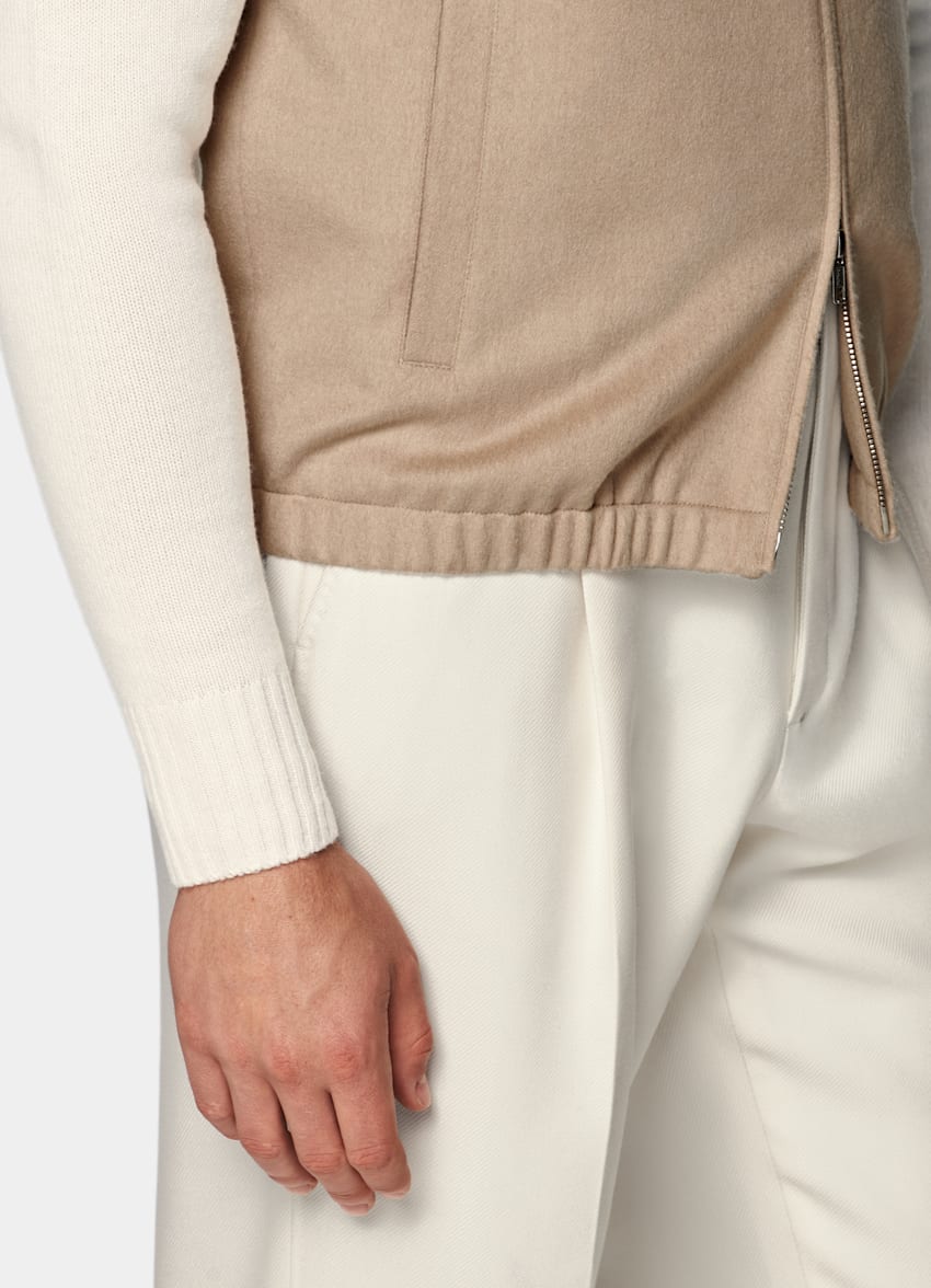 Mid Brown Zip Vest