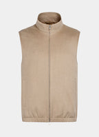 Mid Brown Zip Vest