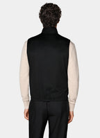 Black Reversible Zip Vest