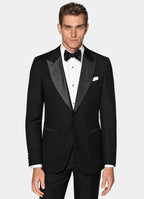 Black Tailored Fit Lazio Tuxedo