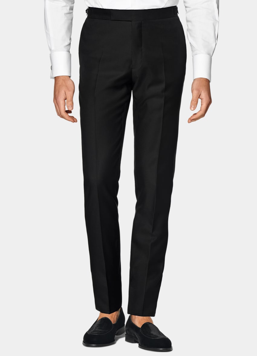 Black Tailored Fit Lazio Tuxedo