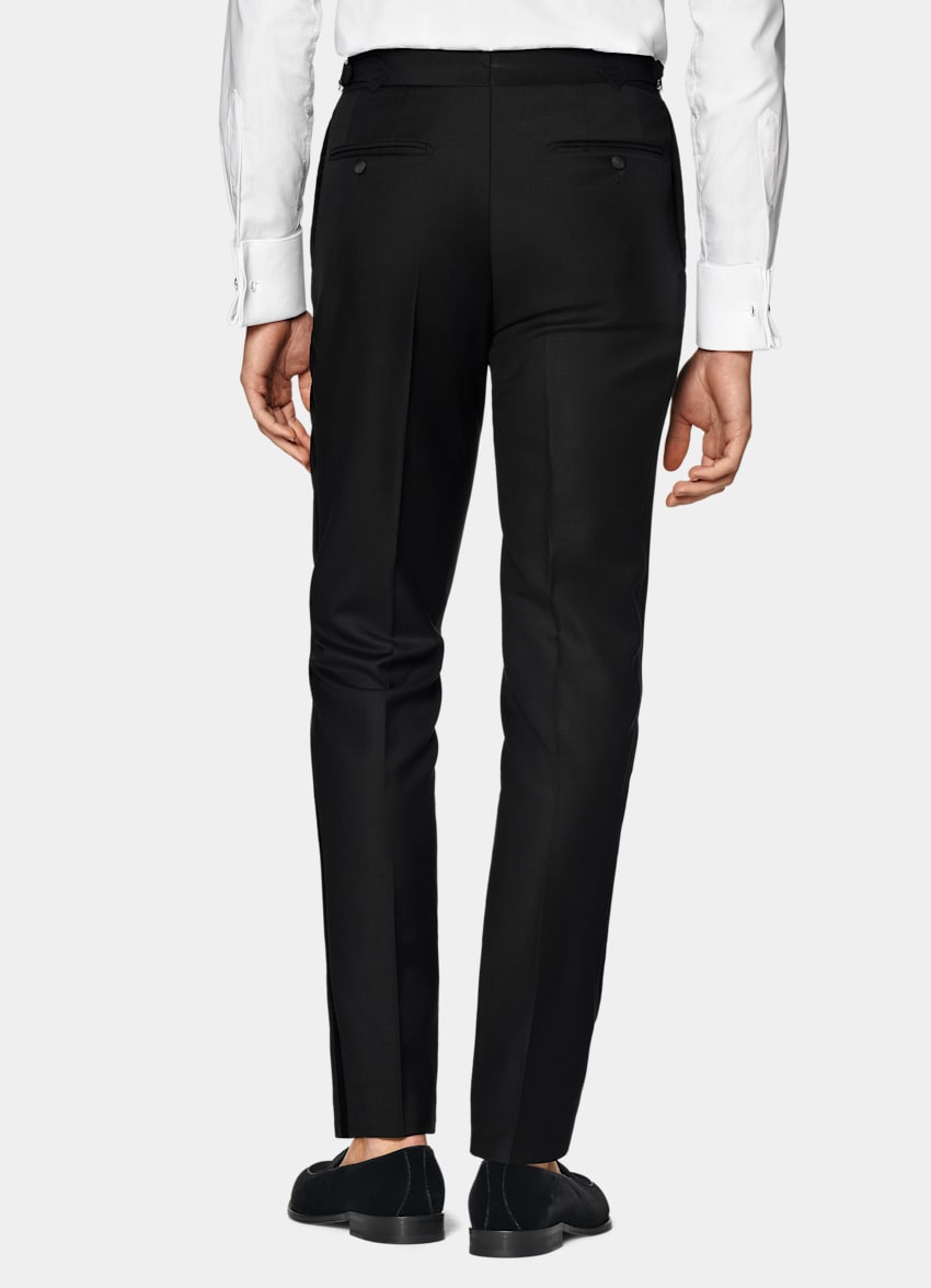 Black Tailored Fit Lazio Tuxedo