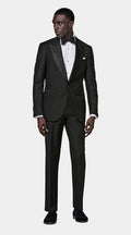 Black Tailored Fit Lazio Dinner Jacket