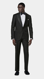 Black Tailored Fit Lazio Dinner Jacket