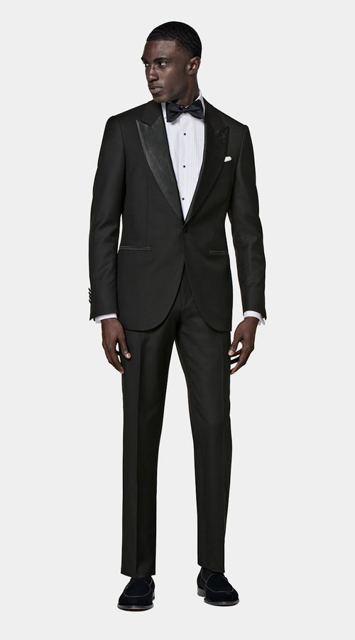 Black Tailored Fit Lazio Dinner Jacket