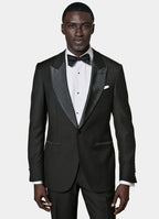 Black Tailored Fit Lazio Dinner Jacket