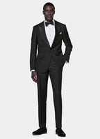 Black Tailored Fit Lazio Dinner Jacket