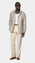 Mid Brown Relaxed Fit Shirt-Jacket