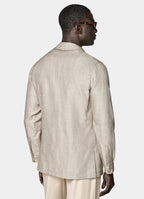 Mid Brown Relaxed Fit Shirt-Jacket