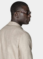 Mid Brown Relaxed Fit Shirt-Jacket