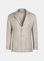 Mid Brown Relaxed Fit Shirt-Jacket