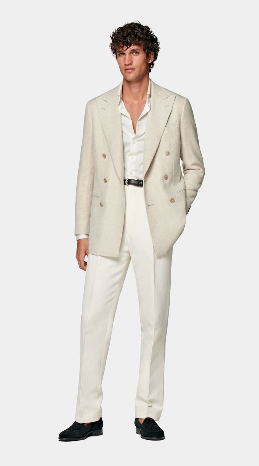 Sand Tailored Fit Havana Blazer