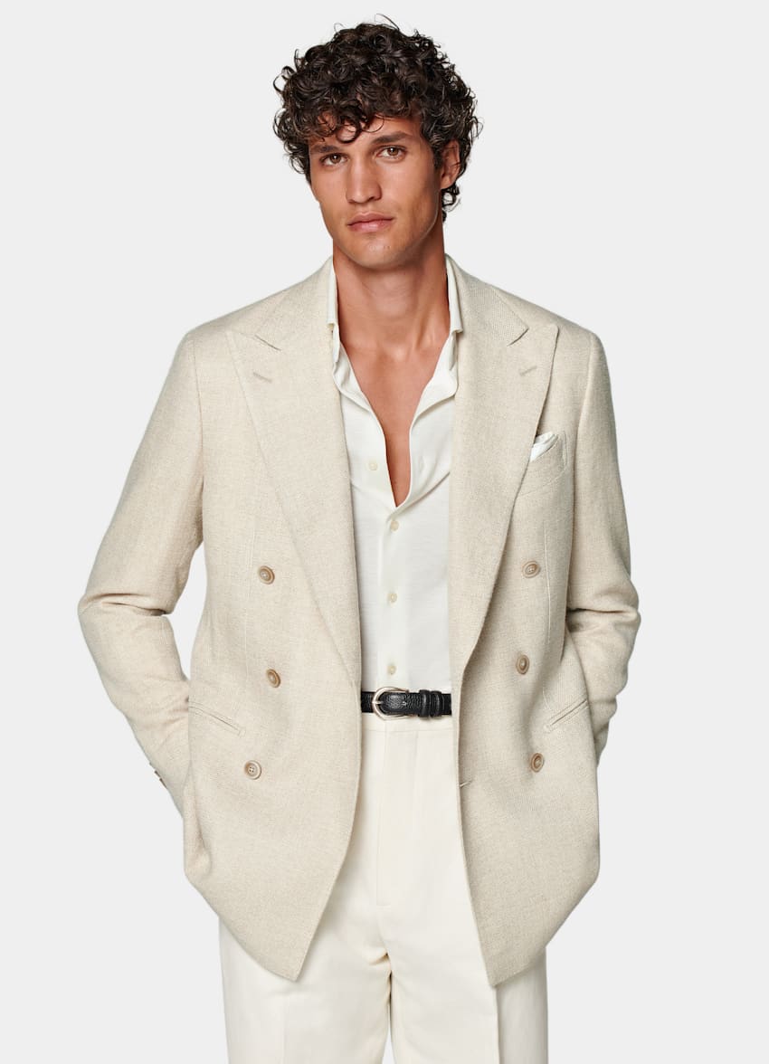 Sand Tailored Fit Havana Blazer