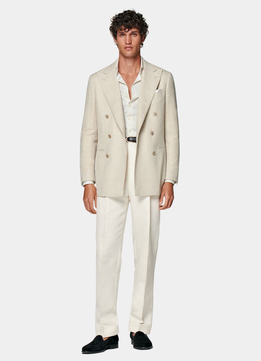 Sand Tailored Fit Havana Blazer