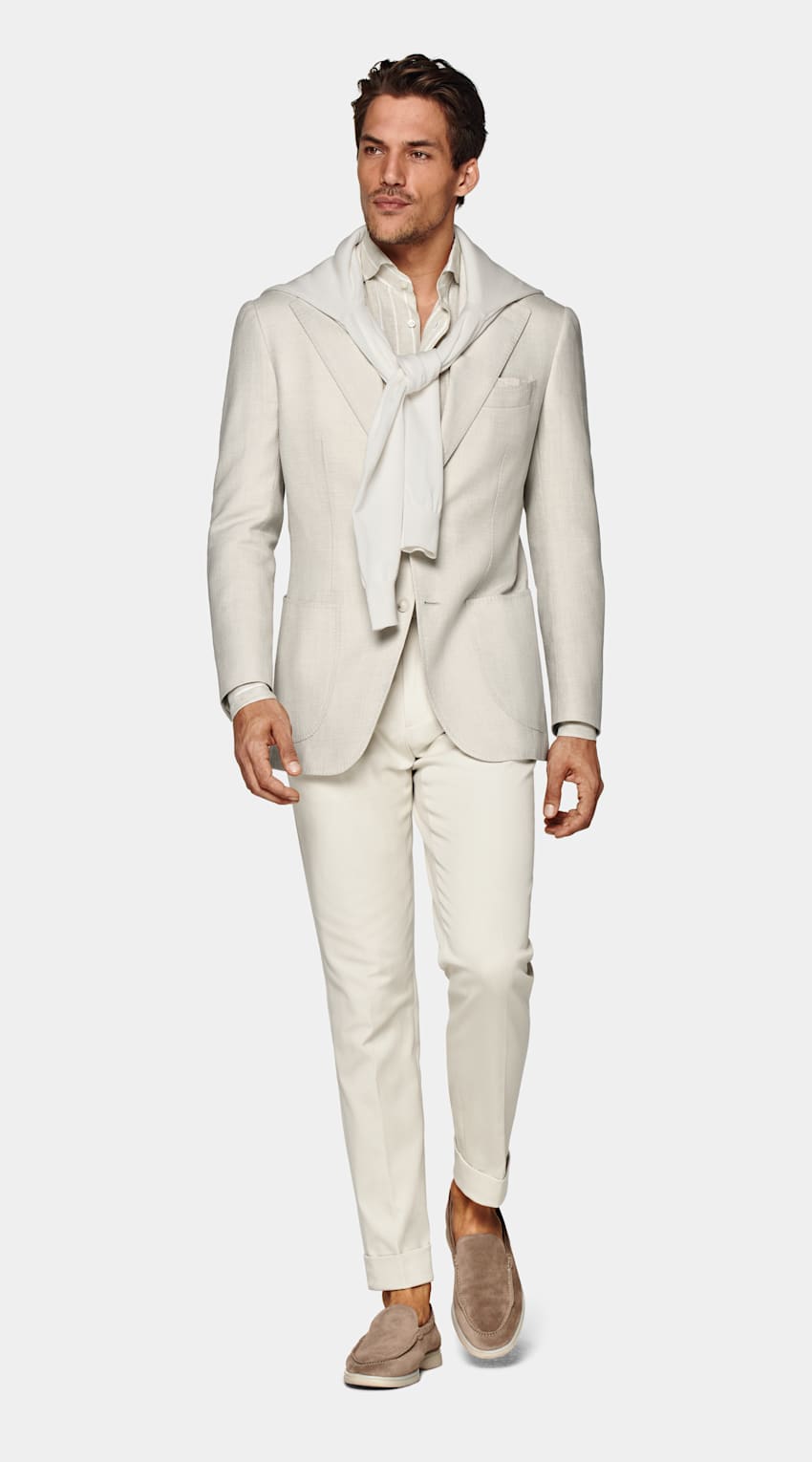 Sand Relaxed Fit Roma Blazer
