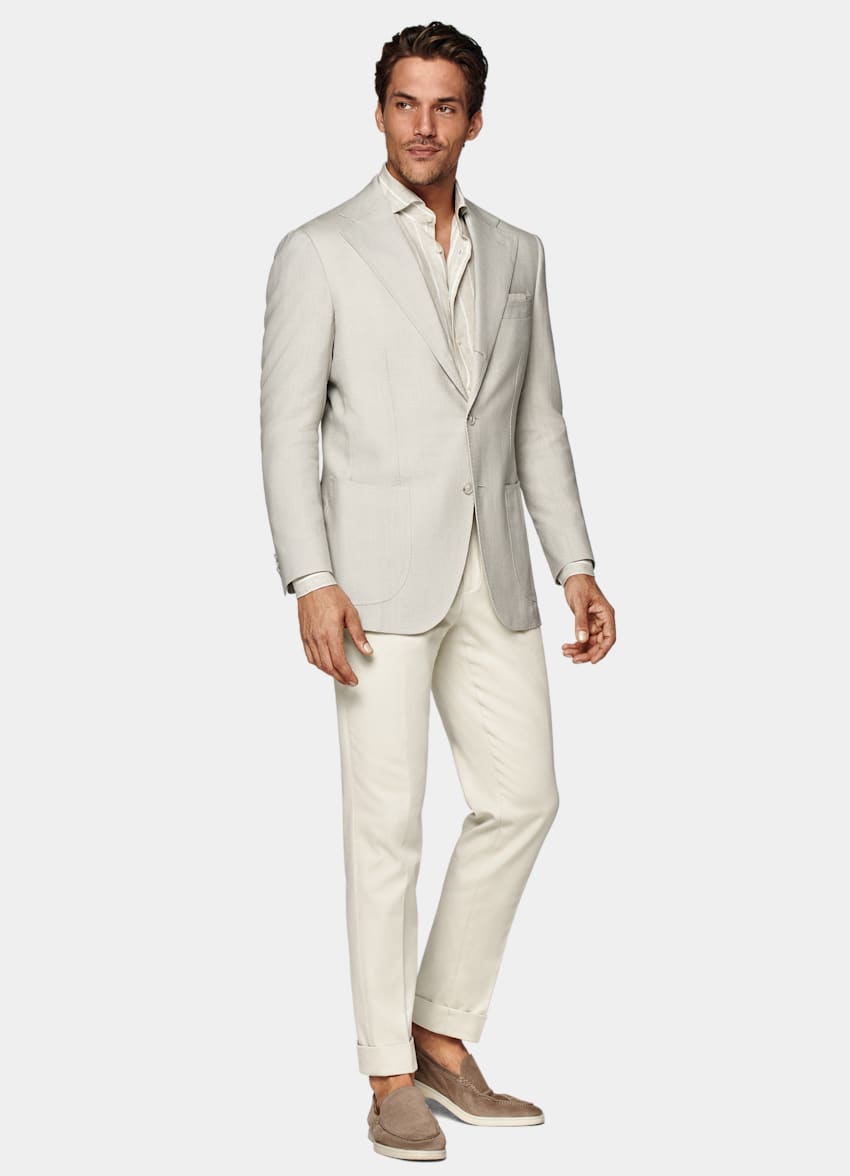 Sand Relaxed Fit Roma Blazer