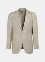 Light Green Herringbone Relaxed Fit Roma Blazer