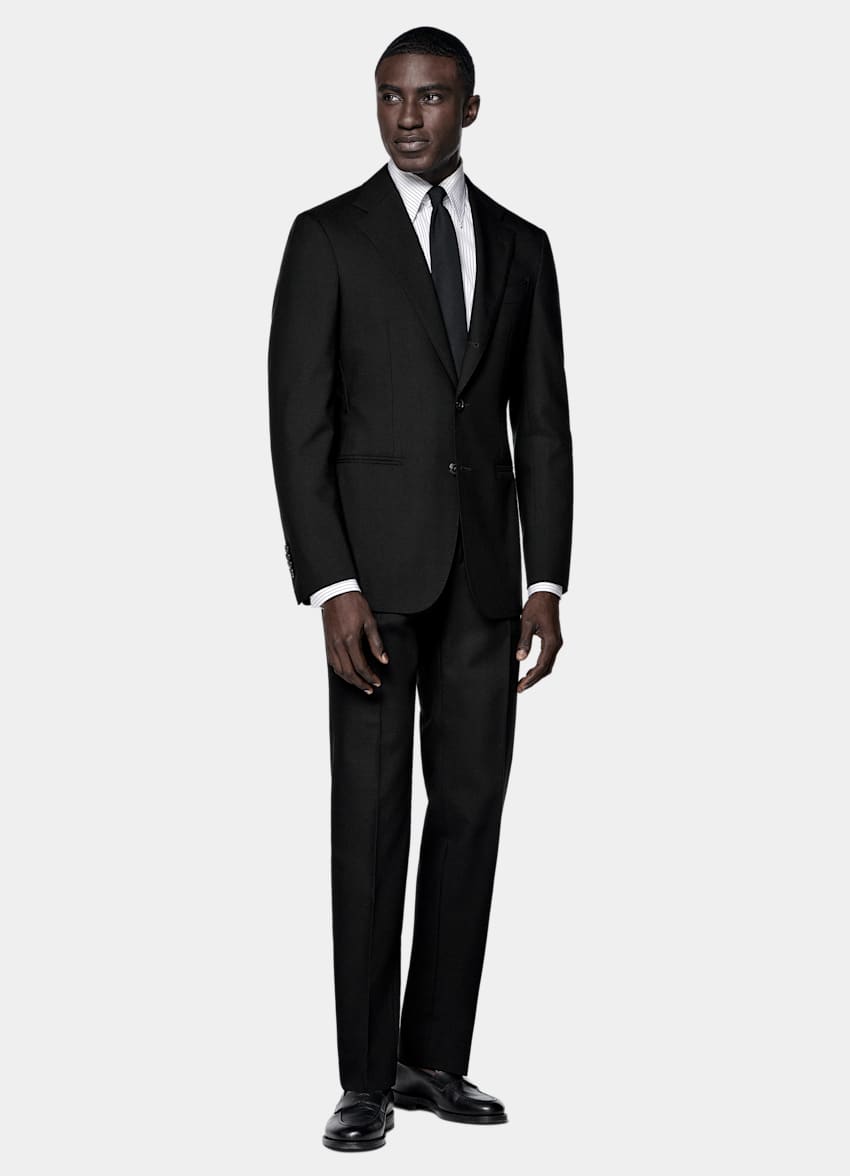 Black Tailored Fit Havana Suit
