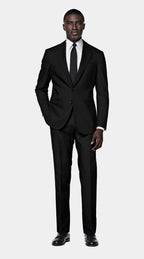 Black Tailored Fit Havana Suit