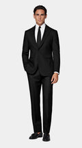 Black Tailored Fit Havana Suit