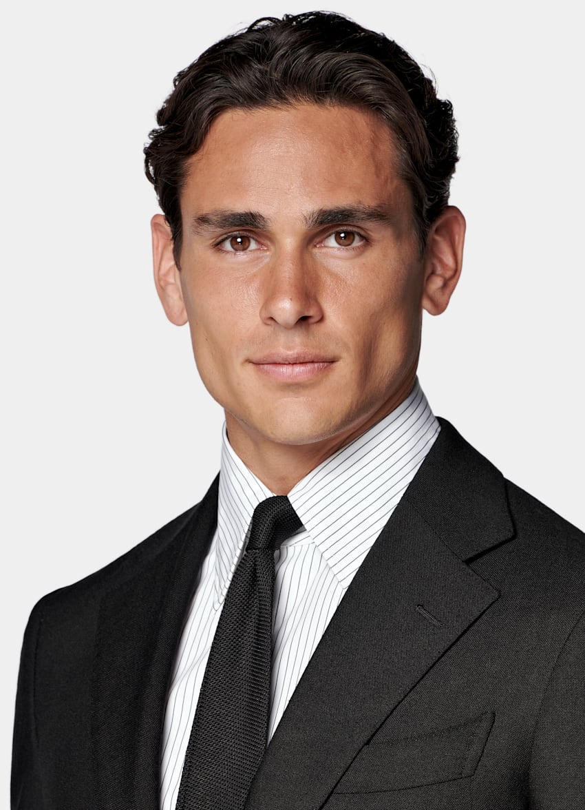 Black Tailored Fit Havana Suit