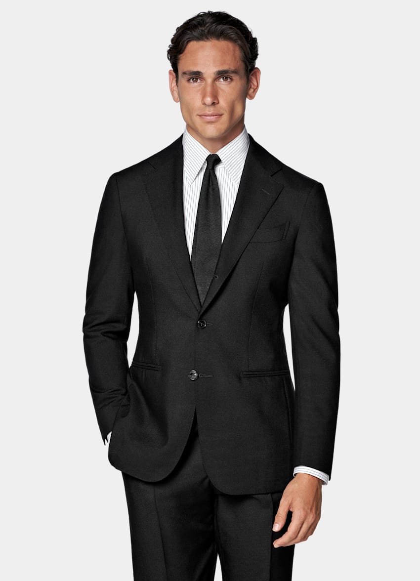 Black Tailored Fit Havana Suit